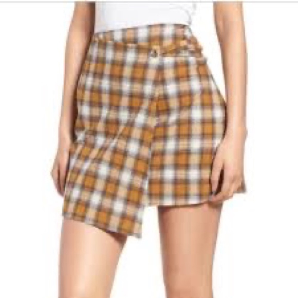 Plaid Wrap Skirt